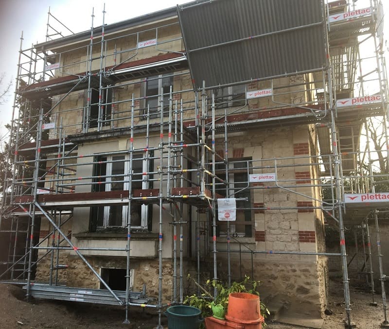 Photo pendant les travaux angle 1